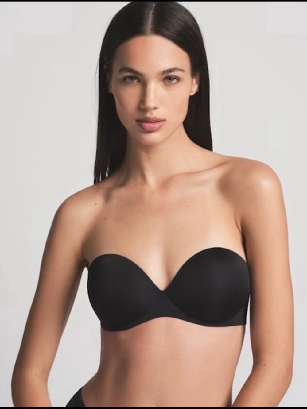 Skims Ultimate Black Strapless Bra